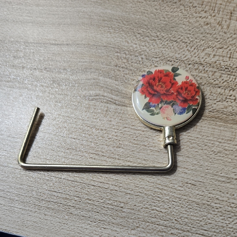 Vintage Floral Purse Hook